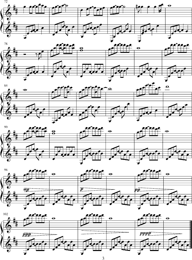 Valentines Day钢琴曲谱（图3）