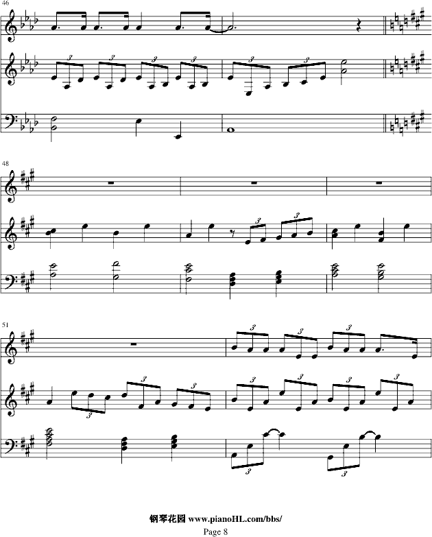 TADDY BEAR钢琴曲谱（图8）