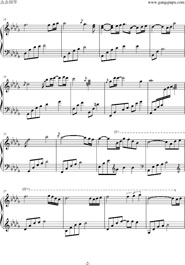 Beautiful Lady钢琴曲谱（图2）