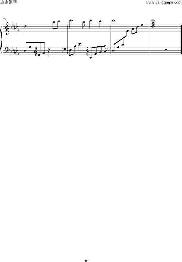 Beautiful Lady钢琴曲谱（图6）