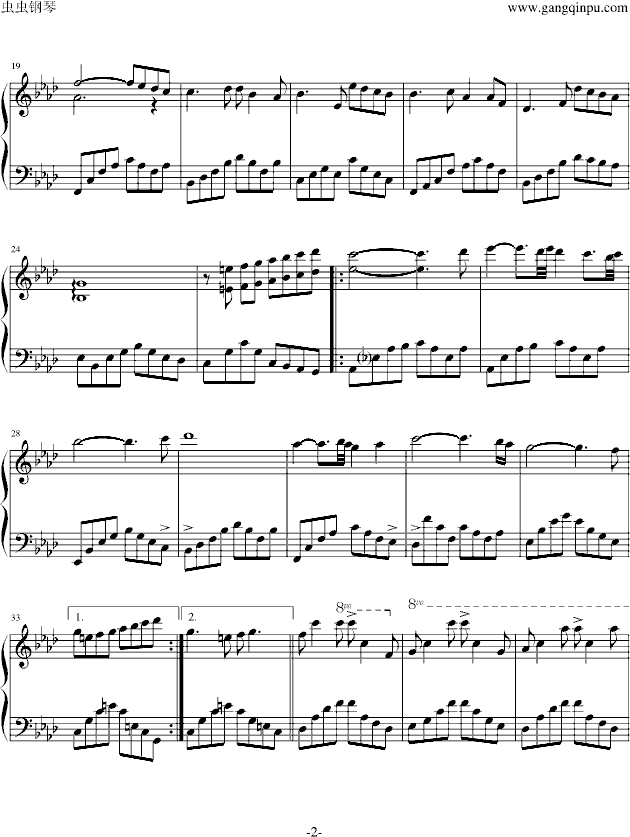 first touch钢琴曲谱（图2）