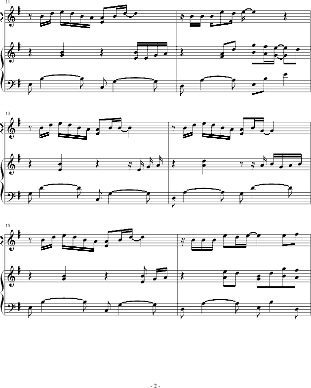 JEWEL钢琴曲谱（图2）