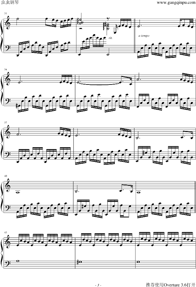 to the children钢琴曲谱（图3）