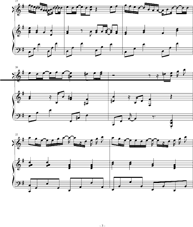 JEWEL钢琴曲谱（图3）
