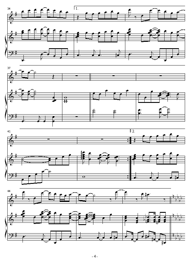 First Love钢琴曲谱（图4）