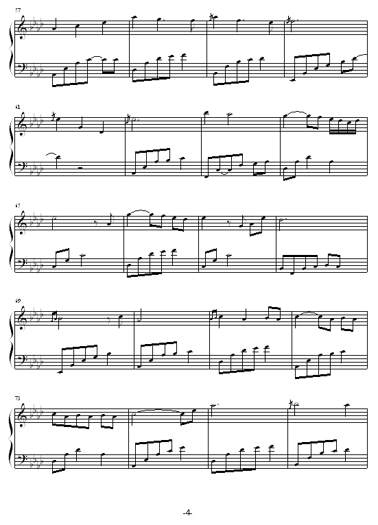 Moon River钢琴曲谱（图4）