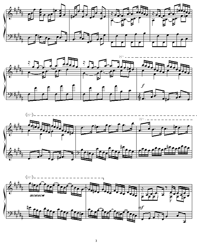 Etude in B Major -圣钢琴曲谱（图3）