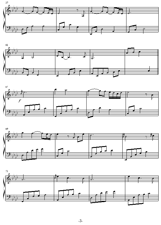 Moon River钢琴曲谱（图3）