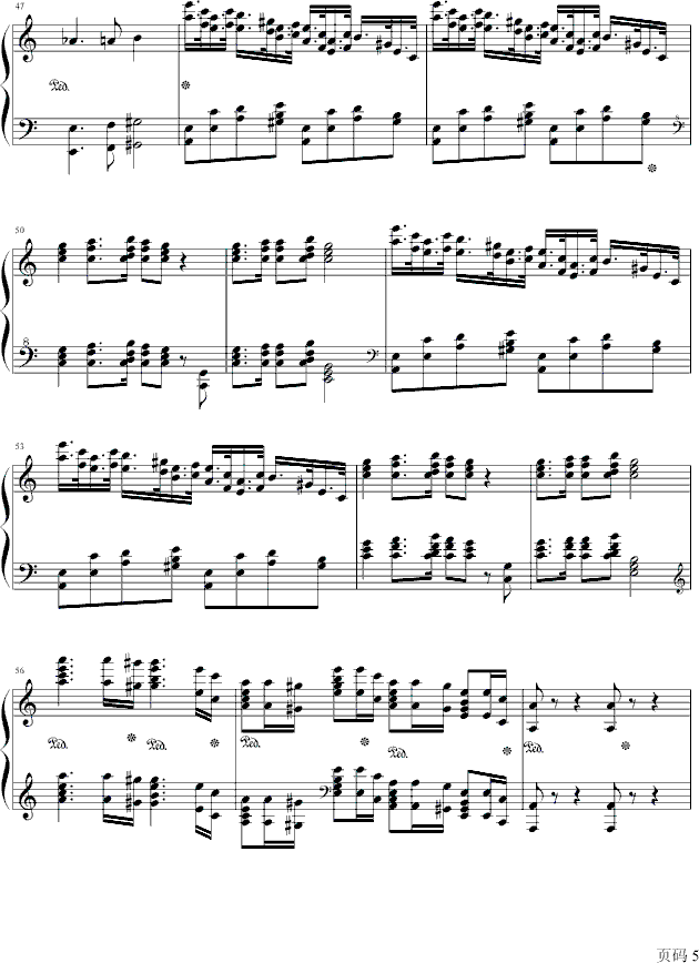 葛里格钢琴协奏曲钢琴曲谱（图5）