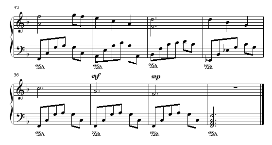 水印(恩雅经典,好听又易弹)钢琴曲谱（图3）