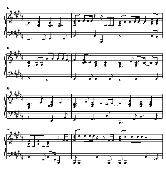 ENDLESS RAIN钢琴曲谱（图2）