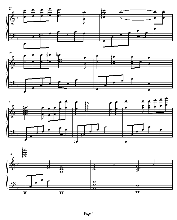Celestial Night钢琴曲谱（图4）