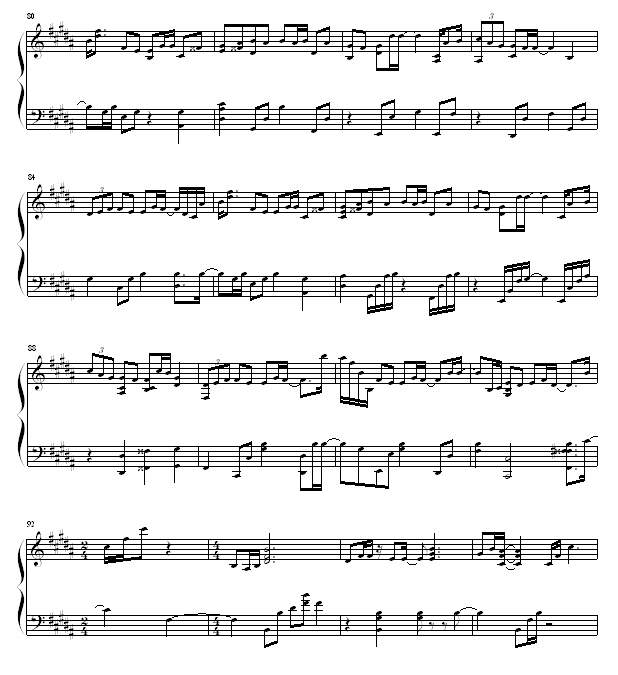 雪花钢琴曲谱（图5）