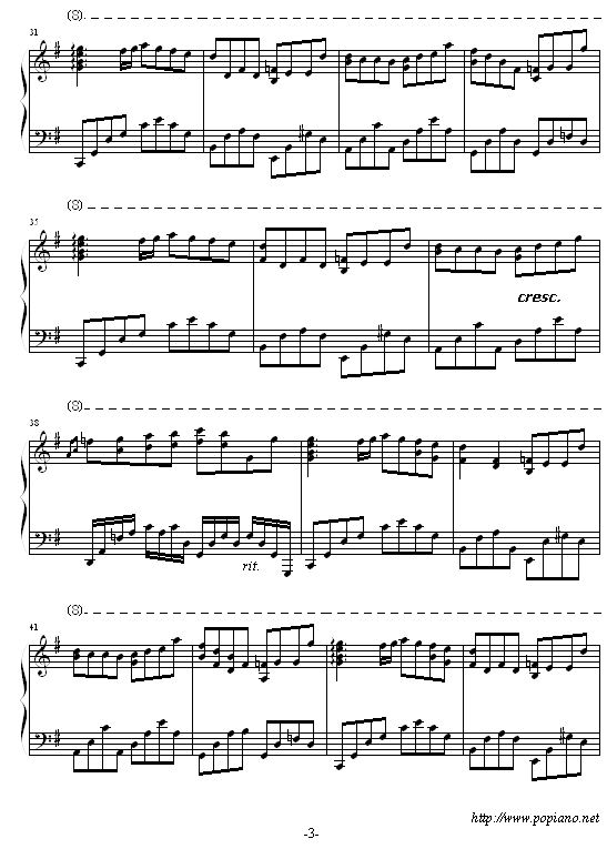 I 我-（完整版）钢琴曲谱（图3）