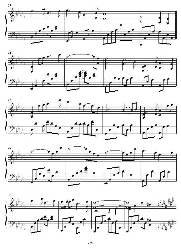THE ENCHANTED GARDEN钢琴曲谱（图2）