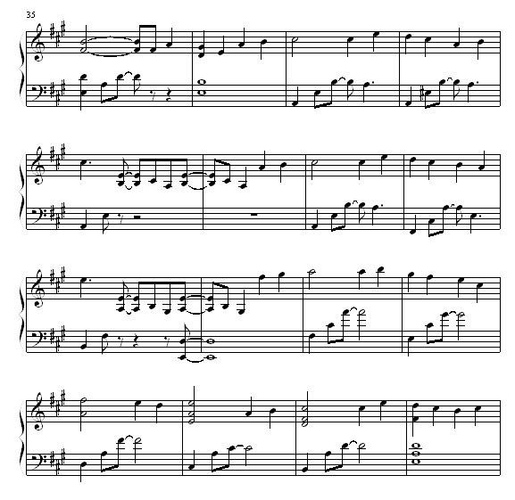 永远钢琴曲谱（图4）