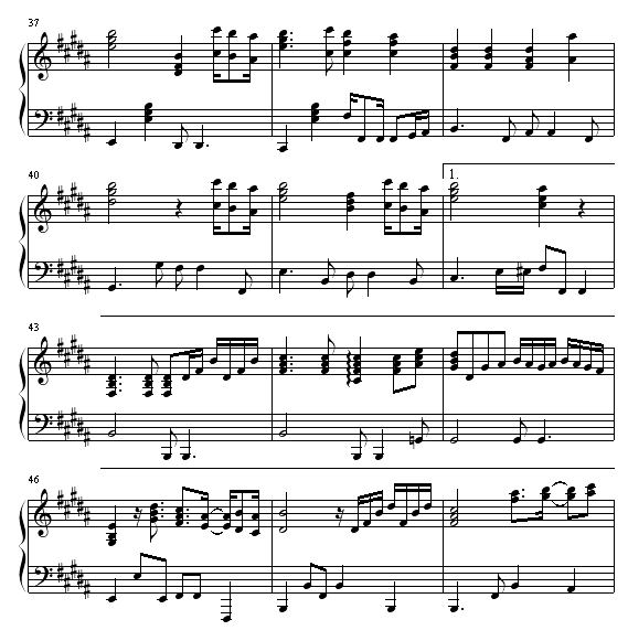 ENDLESS RAIN钢琴曲谱（图4）
