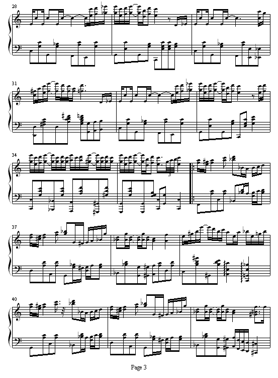 逗乐钢琴曲谱（图3）