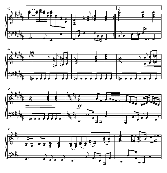 ENDLESS RAIN钢琴曲谱（图5）