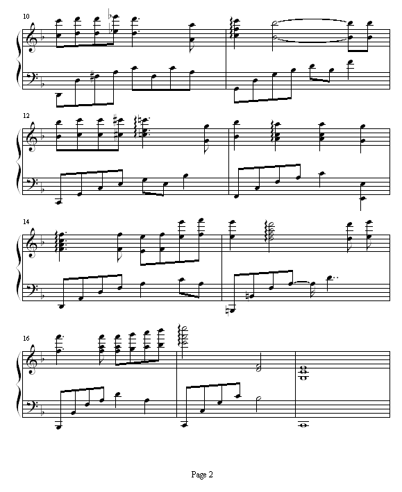 Celestial Night钢琴曲谱（图2）