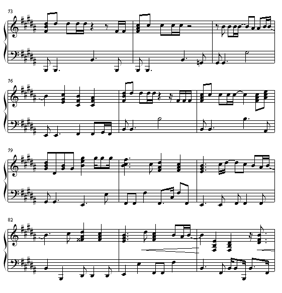 ENDLESS RAIN钢琴曲谱（图7）
