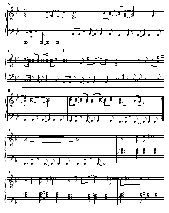 the one钢琴曲谱（图3）