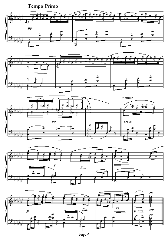 幽默曲钢琴曲谱（图4）