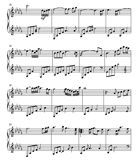 Beautiful Lady-DayDream钢琴曲谱（图4）