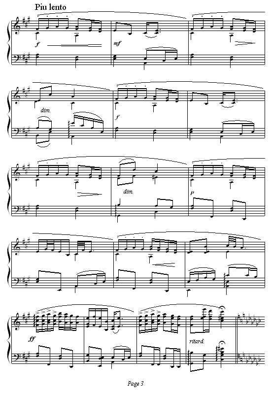 幽默曲钢琴曲谱（图3）