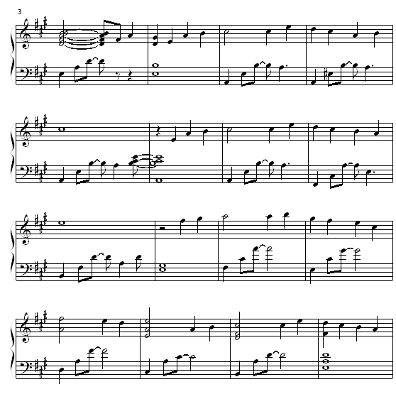 永远钢琴曲谱（图2）