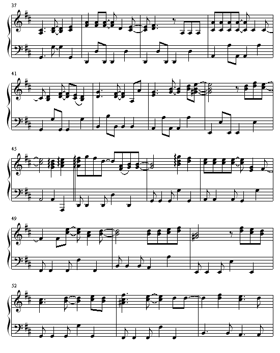 Shape Of My Heart钢琴曲谱（图3）