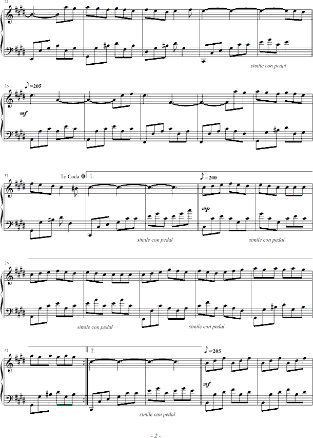 Intermezzo钢琴曲谱（图2）