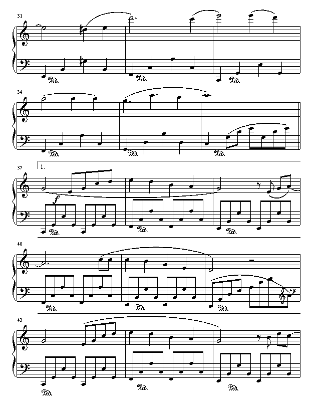 sunny afternoon钢琴曲谱（图3）