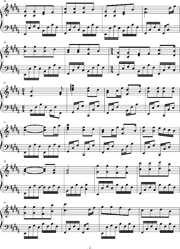 Long Long Journey-Enya恩雅钢琴曲谱（图2）
