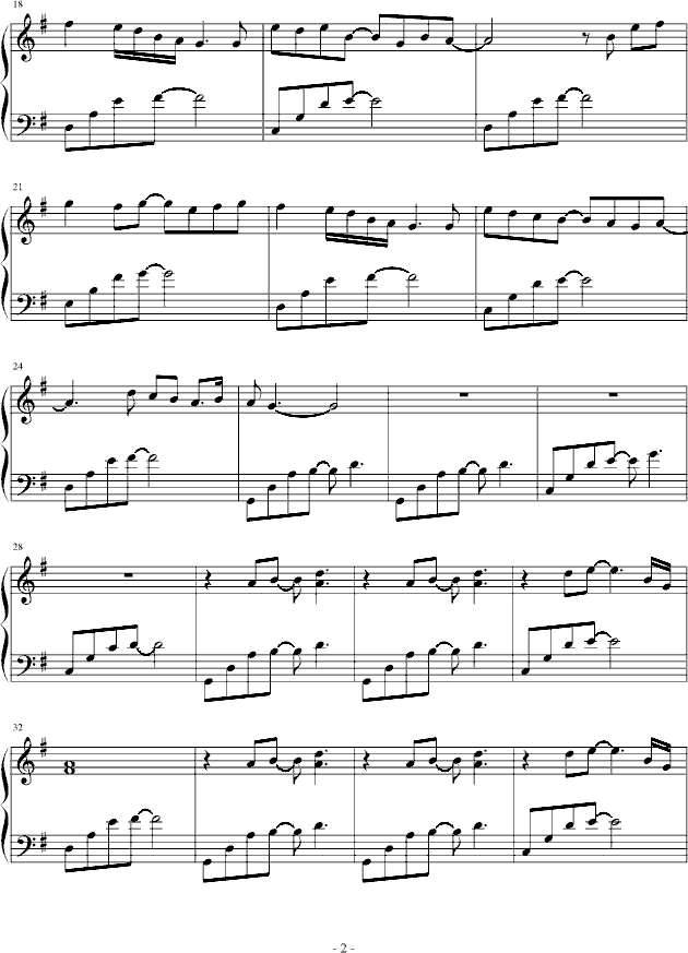 Going Home- Kenny-G 萨克斯经典名曲改编的钢琴曲钢琴曲谱（图2）