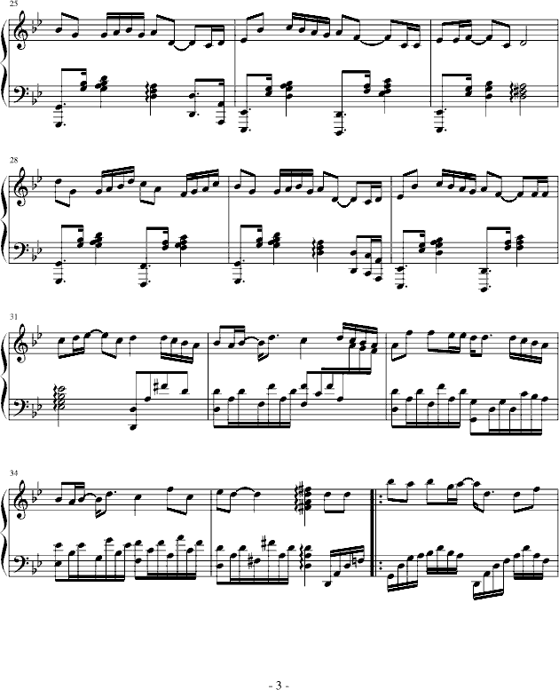 有一种爱叫做放手钢琴曲谱（图3）