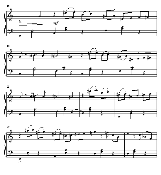 十一月魔法之靴钢琴曲谱（图2）