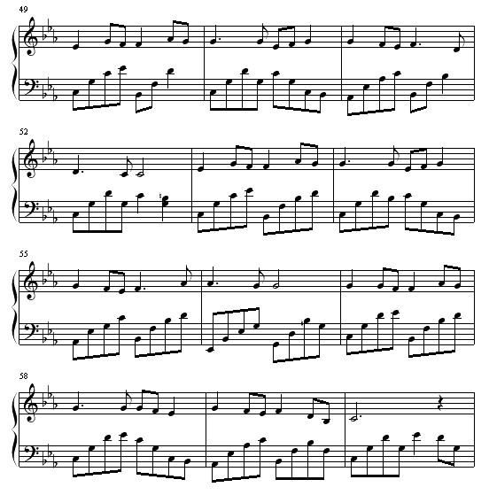 晓之车钢琴曲谱（图5）