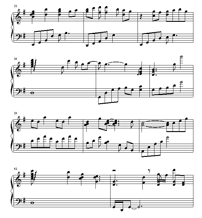 First Love钢琴曲谱（图4）