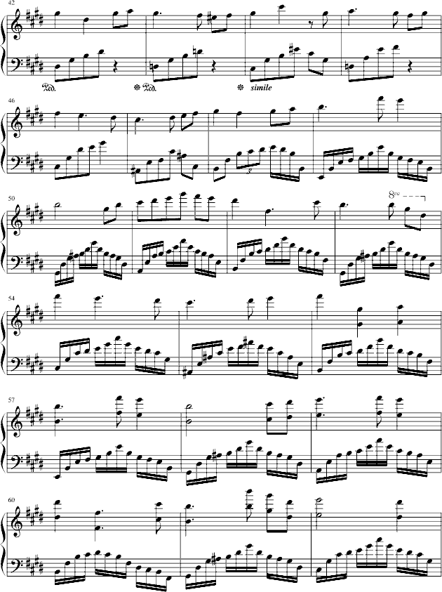 水之韵钢琴曲谱（图3）