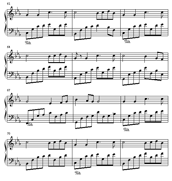 晓之车钢琴曲谱（图6）