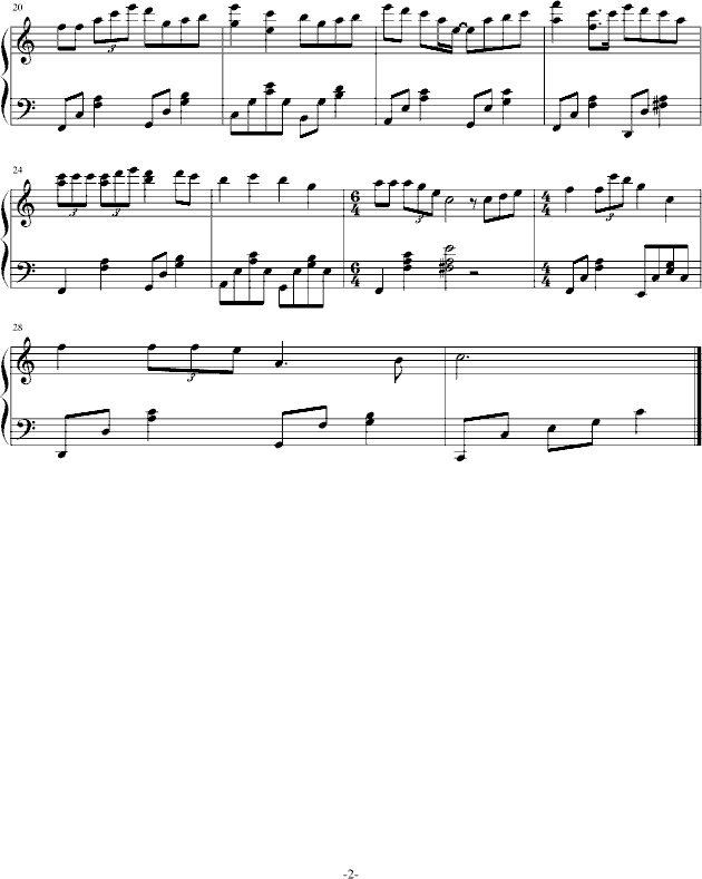 K歌之王(简单版)钢琴曲谱（图2）