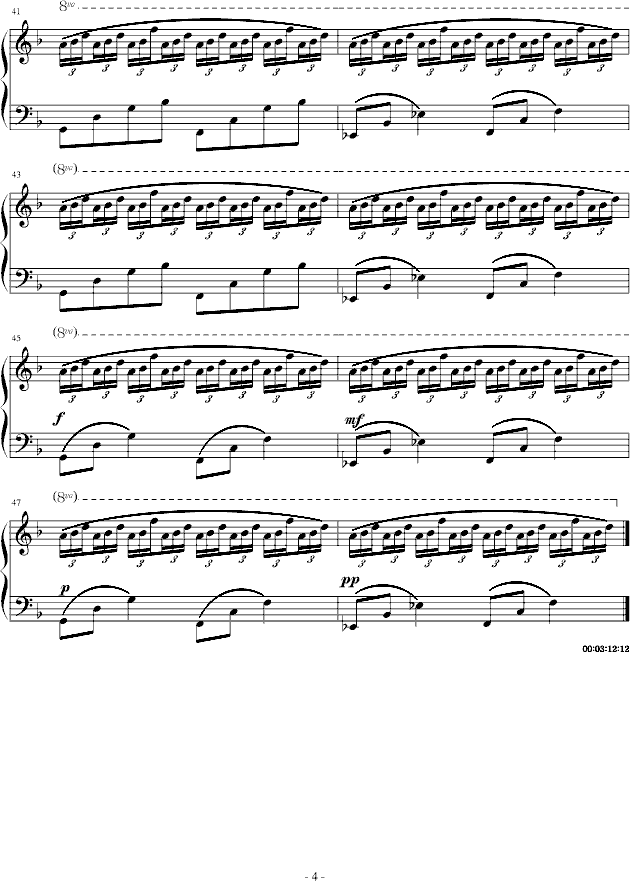 仲夏夜飘雨钢琴曲谱（图4）