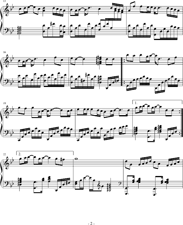 有一种爱叫做放手钢琴曲谱（图2）