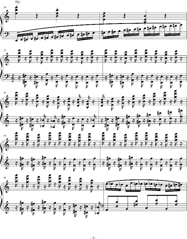 野蜂飞舞-爵士版钢琴曲谱（图4）