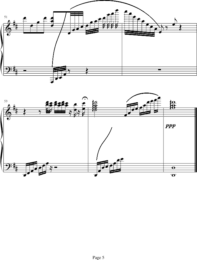 卡农-唯美浪漫版钢琴曲谱（图5）