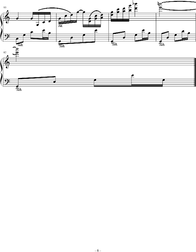 思乡曲钢琴曲谱（图6）