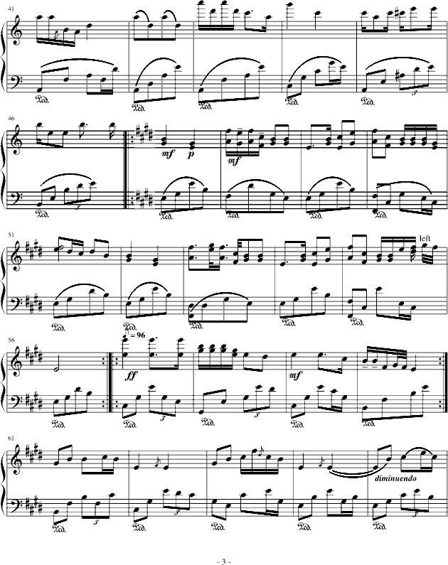 思乡曲钢琴曲谱（图3）