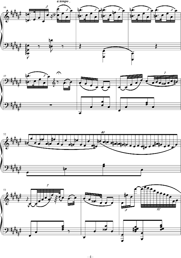 升F大调夜曲钢琴曲谱（图4）