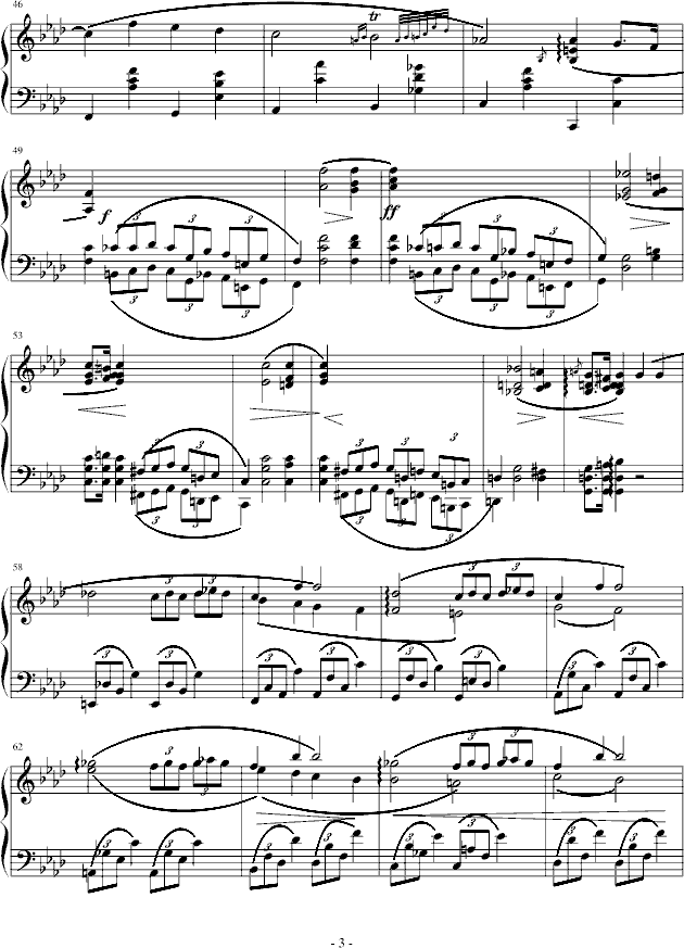 夜曲-心兰制谱版钢琴曲谱（图3）